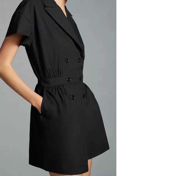 Anthropologie Elegant Black Romper - Picture 4 of 8